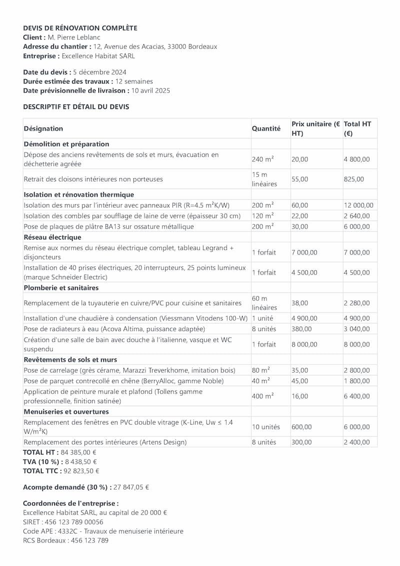 obtenez rapidement un devis personnalisé pour vos travaux de rénovation à suresnes. comparez les offres d’artisans qualifiés et réalisez votre projet en toute sérénité.