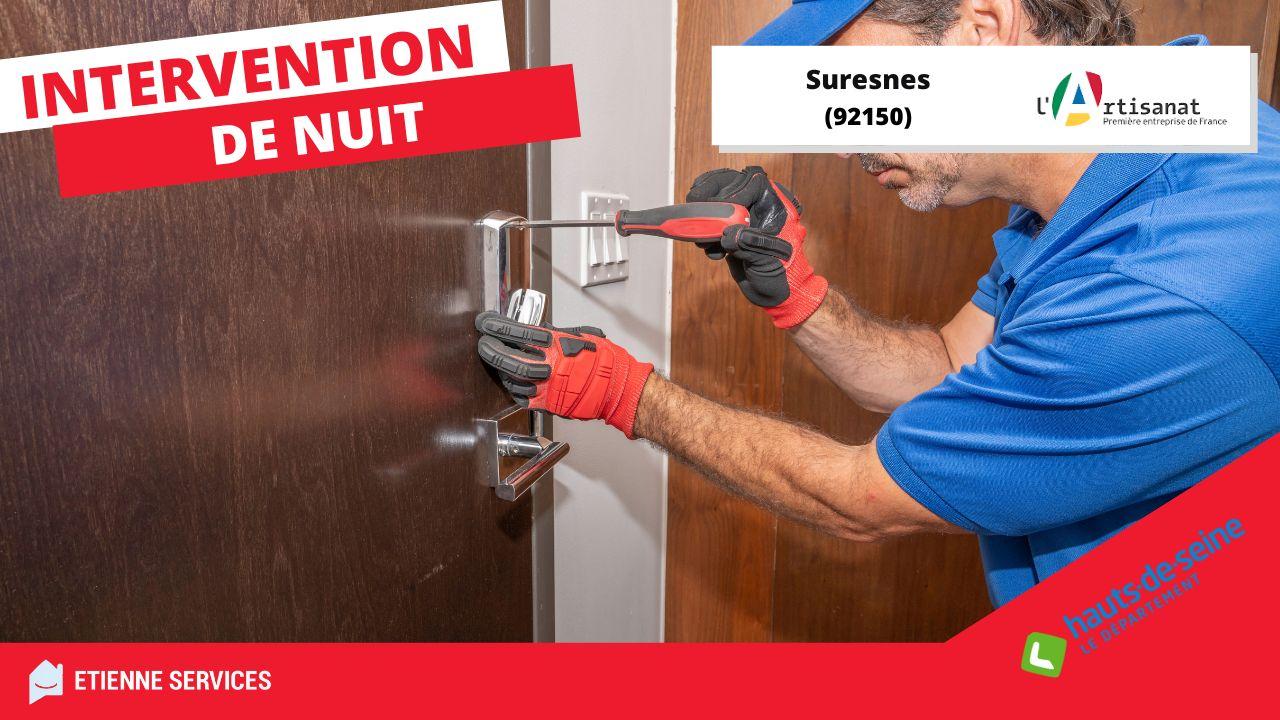besoin d'une intervention rapide pour une porte bloquée ou claquée à suresnes ? nos serruriers experts interviennent en urgence 24h/24 pour ouvrir votre porte en toute sécurité.